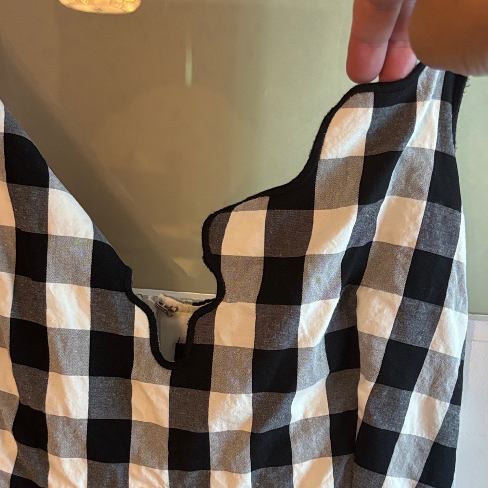 Black and White Checkered Dress - Picture 2 of 2